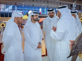 Sheikh Hamdan Bin Mohammed Visits Katara Hunting and Falcons Exhibition in Doha