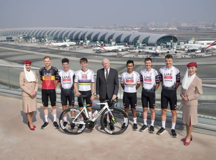 UAE Team Emirates XRG Honored at Emirates Group Headquarters Following Record-Breaking Season