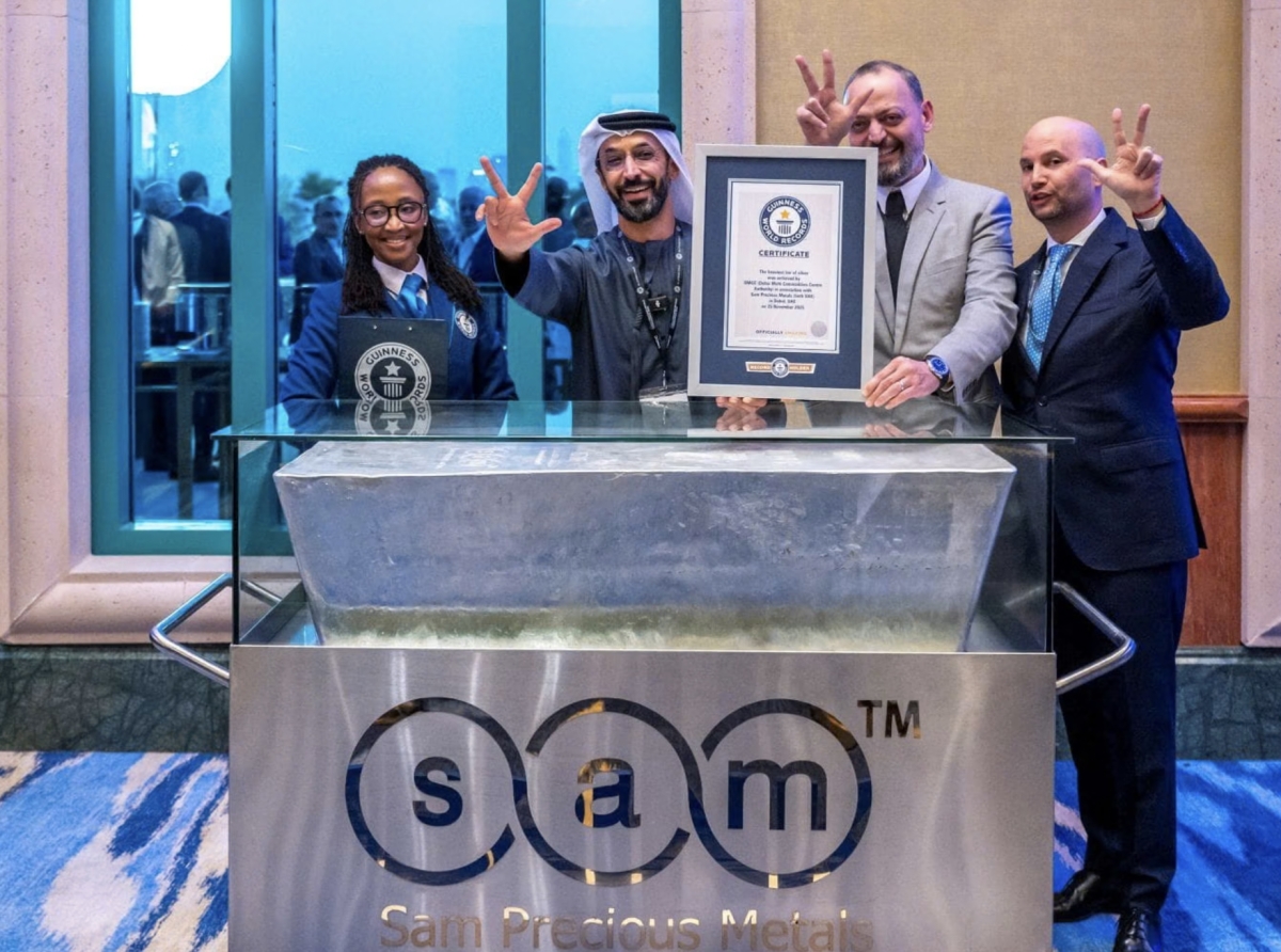 DMCC Presents Record-Breaking Silver Bar Ahead of Planned Tokenisation