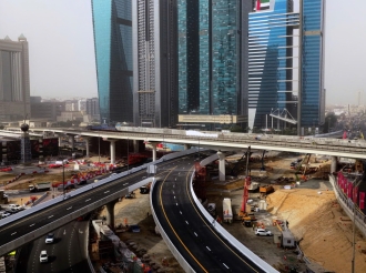 Dubai Opens Two Bridges to Ease Traffic at Trade Centre Roundabout