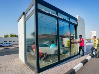Dubai Readies Air-Conditioned Facilities for Delivery Riders Ahead of Summer